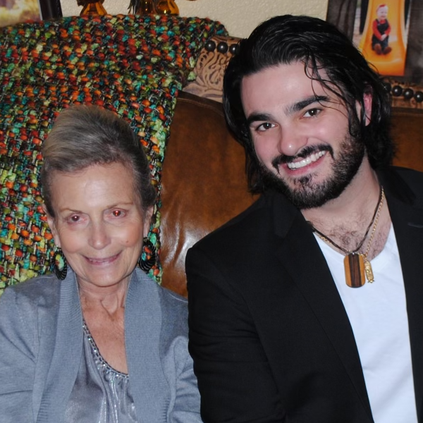 Nick Santa Maria and his grandmother Laura